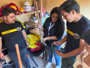 Diputada Gabriela Pacello evidencia carencias en bomberos voluntarios “Guardianes de Méndez” y coordina acciones para fortalecer su trabajo